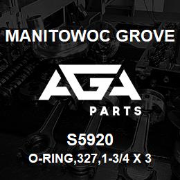 S5920 Manitowoc Grove O-RING, 327,1-3/4 X 3/16,70 | AGA Parts