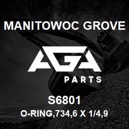 S6801 Manitowoc Grove O-RING,734,6 X 1/4,90 | AGA Parts