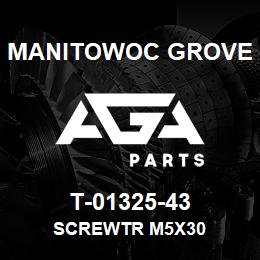 T-01325-43 Manitowoc Grove SCREWTR M5X30 | AGA Parts