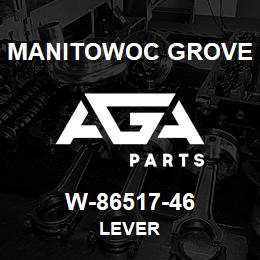 W-86517-46 Manitowoc Grove LEVER | AGA Parts
