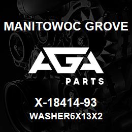 X-18414-93 Manitowoc Grove WASHER6X13X2 | AGA Parts