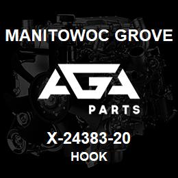 X-24383-20 Manitowoc Grove HOOK | AGA Parts