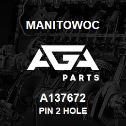 A137672 Manitowoc PIN 2 HOLE | AGA Parts