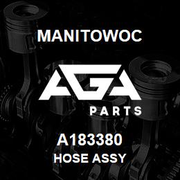 A183380 Manitowoc HOSE ASSY | AGA Parts