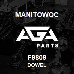 F9809 Manitowoc DOWEL | AGA Parts
