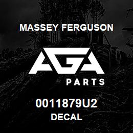 0011879U2 Massey Ferguson DECAL | AGA Parts