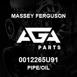 0012265U91 Massey Ferguson PIPE/OIL | AGA Parts