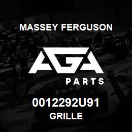 0012292U91 Massey Ferguson GRILLE | AGA Parts