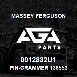 0012832U1 Massey Ferguson PIN-GRAMMER 138553 | AGA Parts
