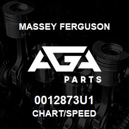 0012873U1 Massey Ferguson CHART/SPEED | AGA Parts