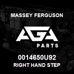 0014650U92 Massey Ferguson RIGHT HAND STEP | AGA Parts