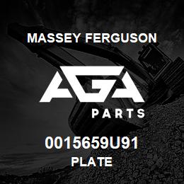 0015659U91 Massey Ferguson PLATE | AGA Parts