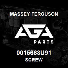 0015663U91 Massey Ferguson SCREW | AGA Parts