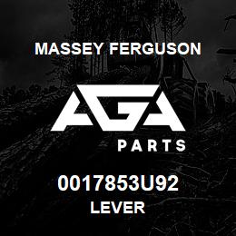 0017853U92 Massey Ferguson LEVER | AGA Parts