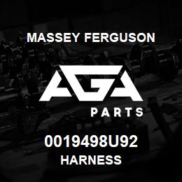 0019498U92 Massey Ferguson HARNESS | AGA Parts