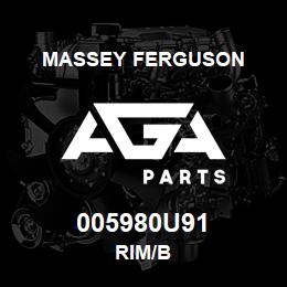 005980U91 Massey Ferguson RIM/B | AGA Parts