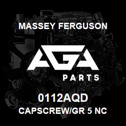0112AQD Massey Ferguson CAPSCREW/GR 5 NC | AGA Parts