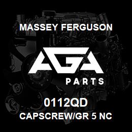 0112QD Massey Ferguson CAPSCREW/GR 5 NC | AGA Parts