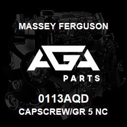 0113AQD Massey Ferguson CAPSCREW/GR 5 NC | AGA Parts