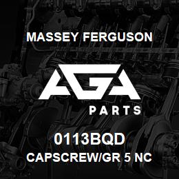 0113BQD Massey Ferguson CAPSCREW/GR 5 NC | AGA Parts