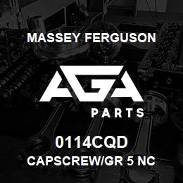 0114CQD Massey Ferguson CAPSCREW/GR 5 NC | AGA Parts