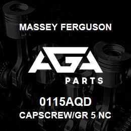 0115AQD Massey Ferguson CAPSCREW/GR 5 NC | AGA Parts
