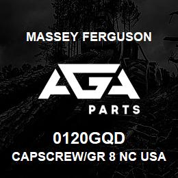 0120GQD Massey Ferguson CAPSCREW/GR 8 NC USA | AGA Parts