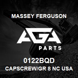 0122BQD Massey Ferguson CAPSCREW/GR 8 NC USA | AGA Parts