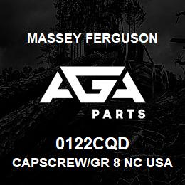 0122CQD Massey Ferguson CAPSCREW/GR 8 NC USA | AGA Parts