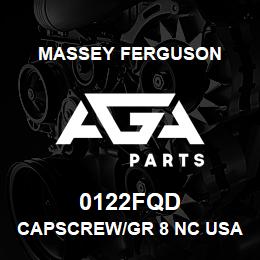 0122FQD Massey Ferguson CAPSCREW/GR 8 NC USA | AGA Parts