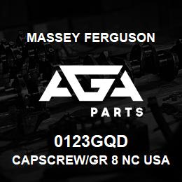 0123GQD Massey Ferguson CAPSCREW/GR 8 NC USA | AGA Parts