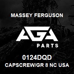 0124DQD Massey Ferguson CAPSCREW/GR 8 NC USA | AGA Parts
