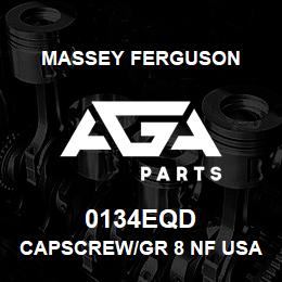 0134EQD Massey Ferguson CAPSCREW/GR 8 NF USA | AGA Parts