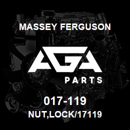 017-119 Massey Ferguson NUT,LOCK/17119 | AGA Parts