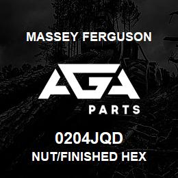 0204JQD Massey Ferguson NUT/FINISHED HEX | AGA Parts