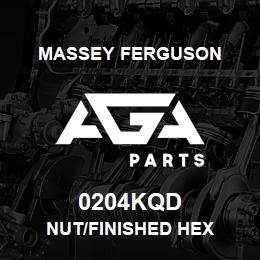 0204KQD Massey Ferguson NUT/FINISHED HEX | AGA Parts