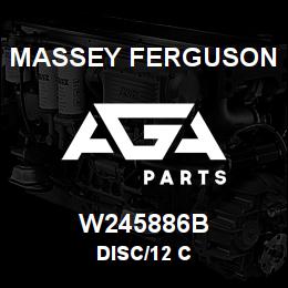 W245886B Massey Ferguson DISC/12 C | AGA Parts