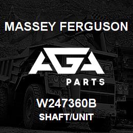 W247360B Massey Ferguson SHAFT/UNIT | AGA Parts