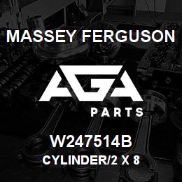W247514B Massey Ferguson CYLINDER/2 X 8 | AGA Parts