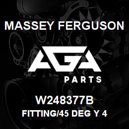 W248377B Massey Ferguson FITTING/45 DEG Y 4 | AGA Parts
