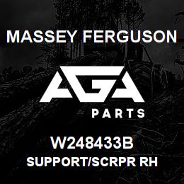 W248433B Massey Ferguson SUPPORT/SCRPR RH | AGA Parts