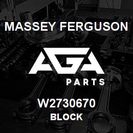 W2730670 Massey Ferguson BLOCK | AGA Parts