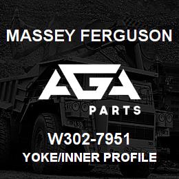 W302-7951 Massey Ferguson YOKE/INNER PROFILE | AGA Parts