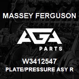W3412547 Massey Ferguson PLATE/PRESSURE ASY REMAN | AGA Parts