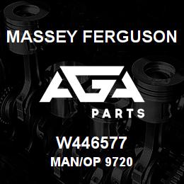 W446577 Massey Ferguson MAN/OP 9720 | AGA Parts