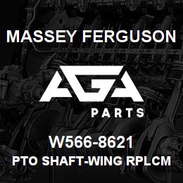 W566-8621 Massey Ferguson PTO SHAFT-WING RPLCMT CL | AGA Parts