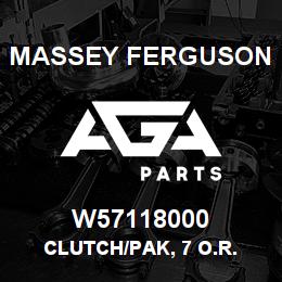 W57118000 Massey Ferguson CLUTCH/PAK, 7 O.R. | AGA Parts