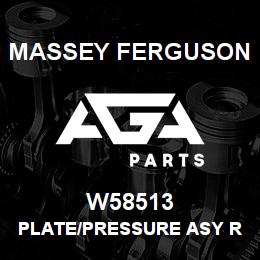 W58513 Massey Ferguson PLATE/PRESSURE ASY REMAN | AGA Parts