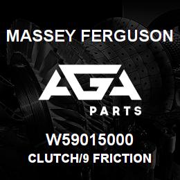 W59015000 Massey Ferguson CLUTCH/9 FRICTION | AGA Parts