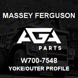 W700-7548 Massey Ferguson YOKE/OUTER PROFILE | AGA Parts